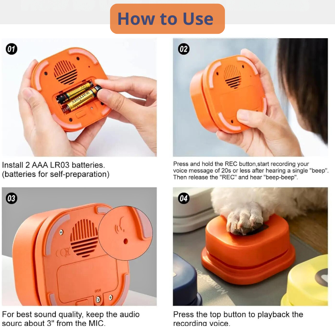 Talking Pet Button – Teach Your Dog to Communicate