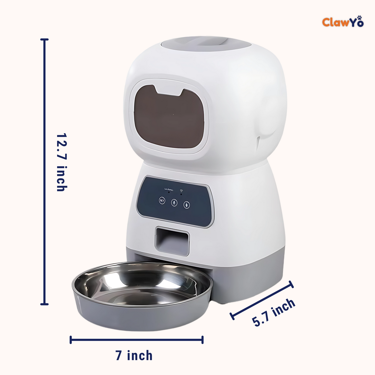 Smart Automatic Pet Feeder with WiFi & Voice Control